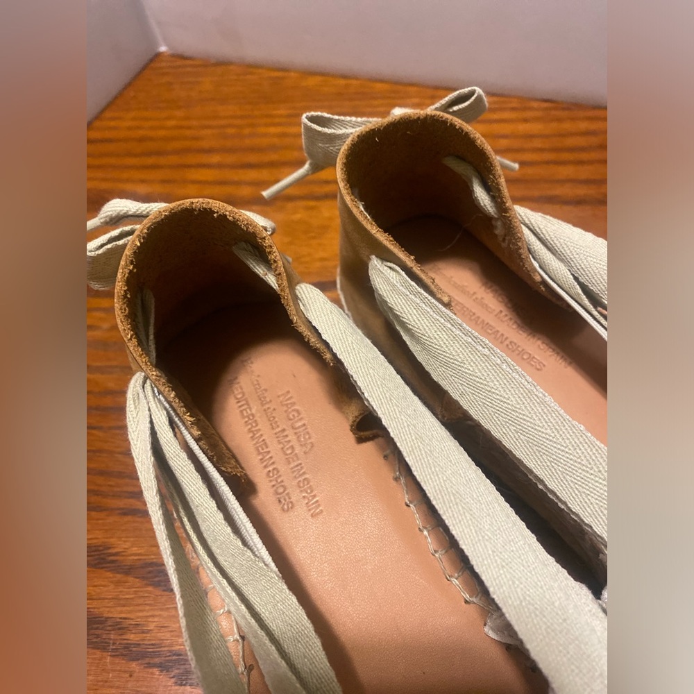 Naguisa Soc Espadrilles in Cream and Tan - Picture 6 of 6